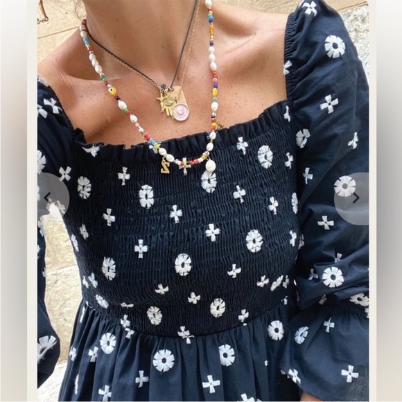 Never Fully Dressed ASOS Black White Embroidered Dress Size 2 - Picture 6 of 13